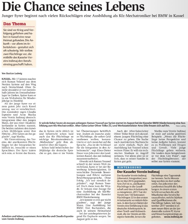 Die Chance seines Lebens Kreishandwerkerschaft Kassel